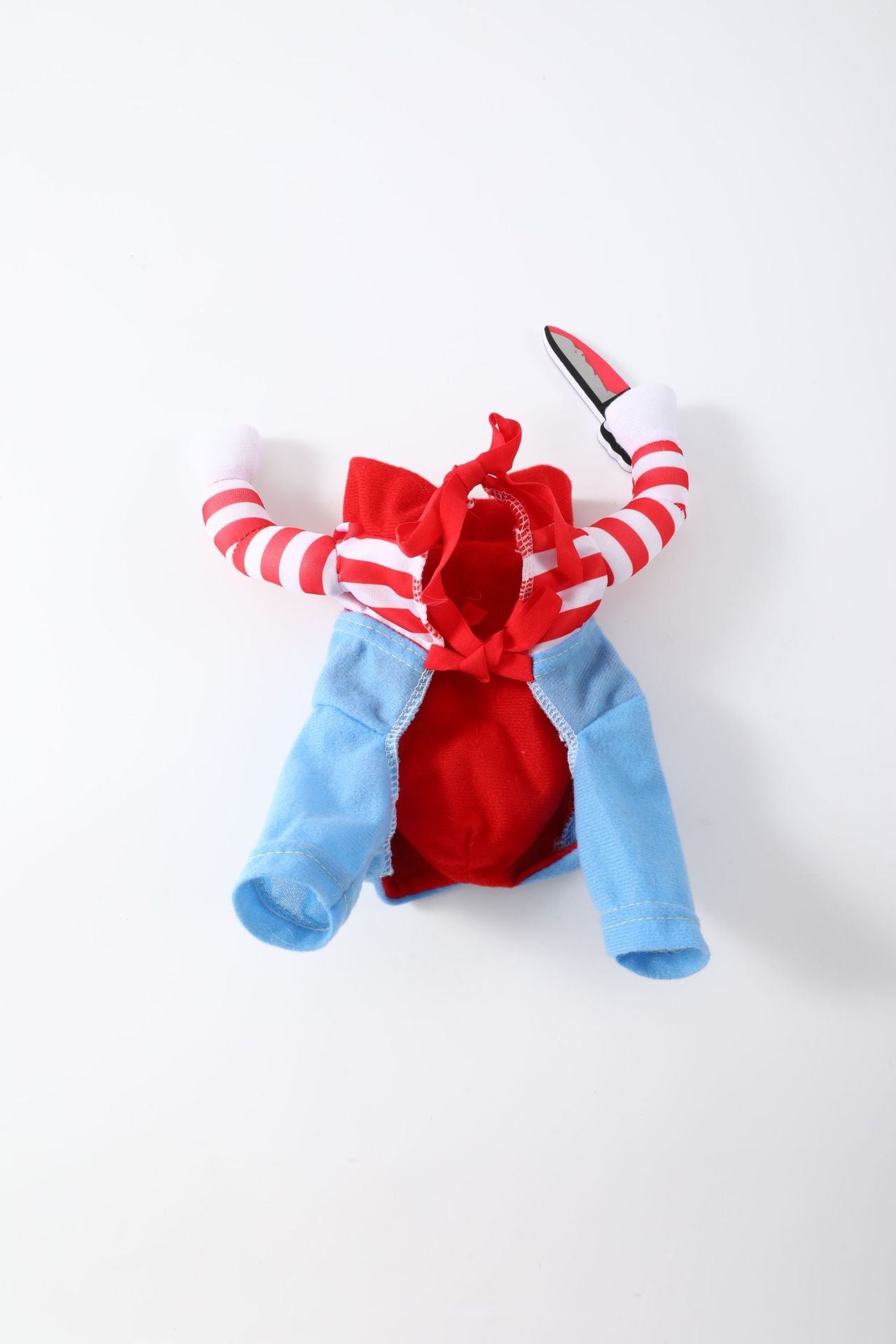 Funny Dog/Cat Halloween Costume – Pet Apparel with Knife Prop, Transforming Outfit for Small to XL pets