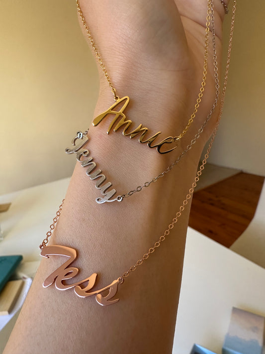 Silver Customized Necklance